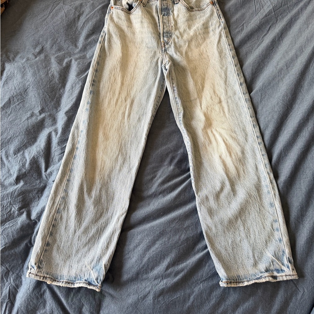 Levi's Washed Light Blue Straight-Leg Women's Jeans